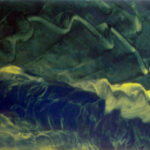 Keep it hidden on the open horizon, 1997, 80 cm x 290 cm, tempera on canvas SOLD
