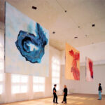 She Found Herself On The Way To Byzantium I, II & III, 1994, each 265 x 265 cm, tempera on canvas, Andere Koerper, OKH Linz Austria

