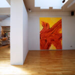 Charité II, 1996, 290 cm x 200 cm, tempera on canvas, The Texture and the Text, Clothing the Body, City Gallery Leicester, 1998